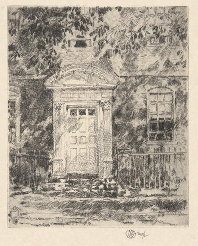 Portsmouth Doorway by Childe Hassam
