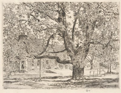 The Big Horse Chestnut Tree, Easthampton by Childe Hassam