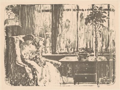 The Broad Curtain by Childe Hassam