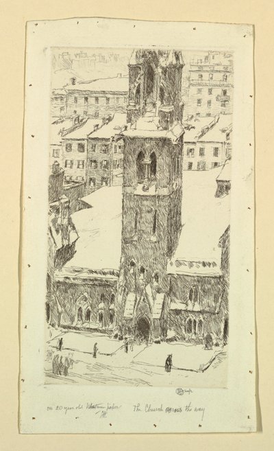 The Church Across the Way by Childe Hassam