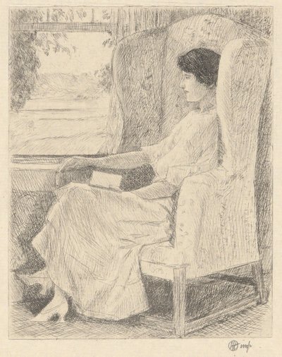 The Georgian Chair by Childe Hassam