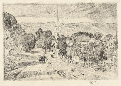 Vermont Village, 1923 by Childe Hassam