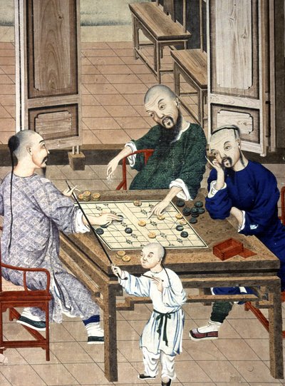 Chinese playing game Go by Chinese School