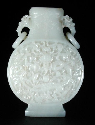 Imperial moon flask, Qianlong by Chinese School Chinese School