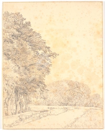 Part of the Citadel Rampart by Christen Købke