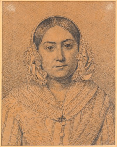 Portrait of Antoinette Christiane Købke by Christen Købke