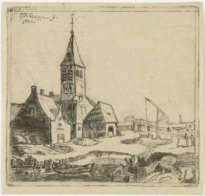 Village Church by Christiaan Friedrich Ruppe