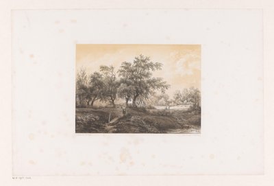 Landscape with Trees and Watermill by Christiaan Immerzeel