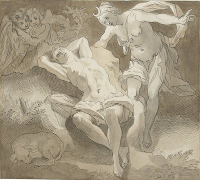 Selene and Endymion by Christiaan Josi