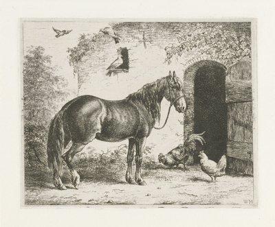 Horse with Halter by Christiaan Wilhelmus Moorrees