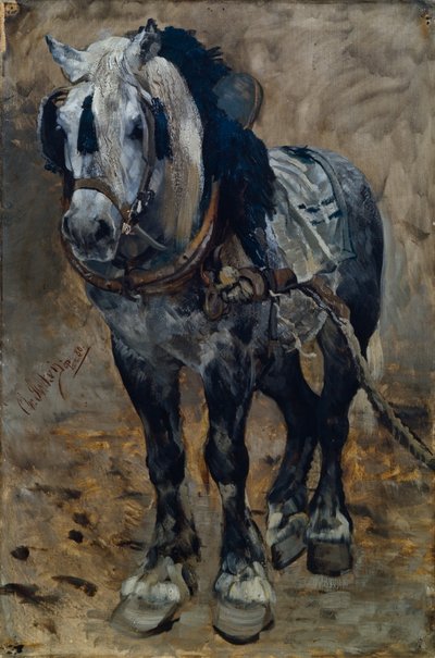 Horse from Normandie by Christian Eriksen Skredsvig