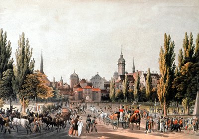 Leipzig Trade Fair, c.1810-20 by Christian Gottlob Hammer