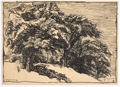Oak Trees on a Bank by Christian Kongstad Petersen