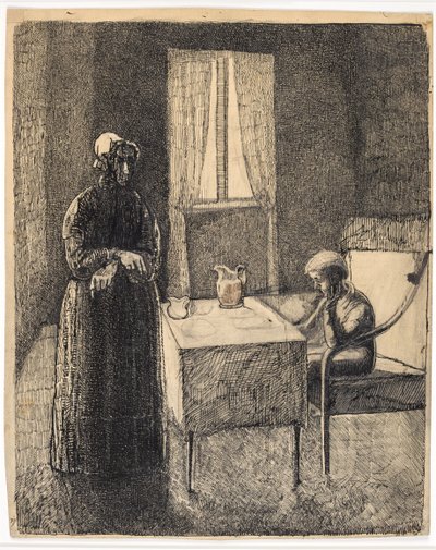Scene from David Copperfield (?) by Christian Kongstad Petersen
