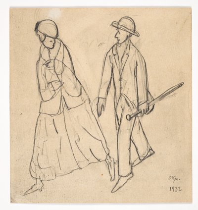 Two Figures by Christian Kongstad Petersen