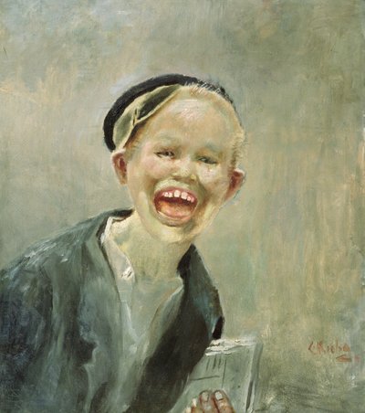 Newspaper Boy by Christian Krohg