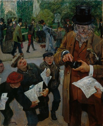 Newspaper Boys by Christian Krohg