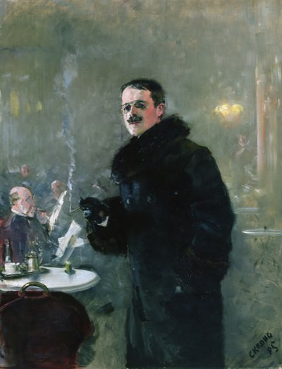 The painter Gerhard Munthe by Christian Krohg