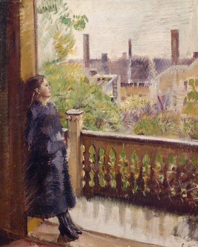 The veranda in Grønnegate by Christian Krohg