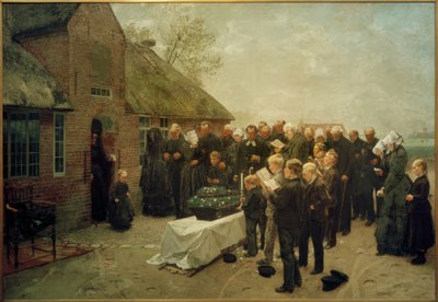 Ch. L. Brokelmann, North Frisian Funeral by Christian Ludwig Bokelmann