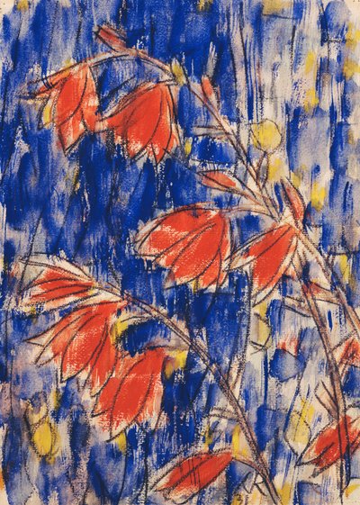 Red Flowers by Christian Rohlfs
