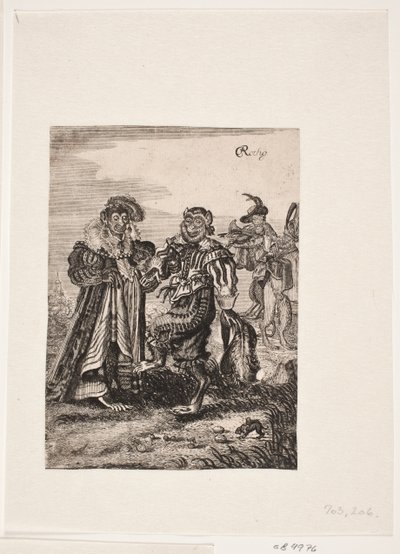 Dancing Monkey Couple by Christian Rothgiesser