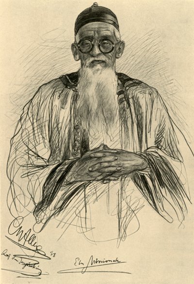 Chinese Man Wearing Spectacles, 1898 by Christian Wilhelm Allers