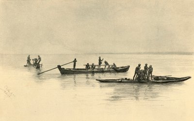 Fishing Boats, Ceylon by Christian Wilhelm Allers