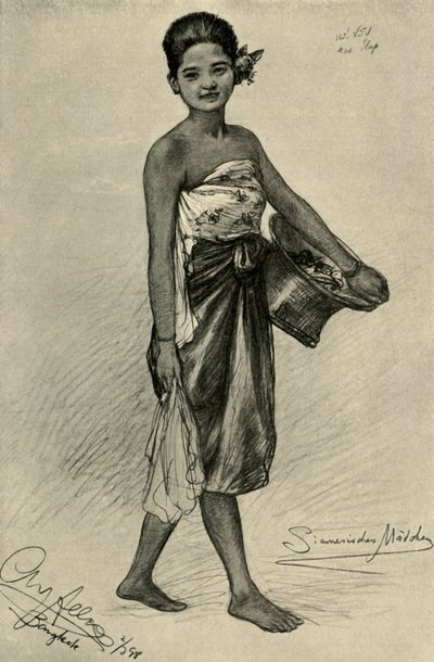 Siamese Girl, Bangkok by Christian Wilhelm Allers