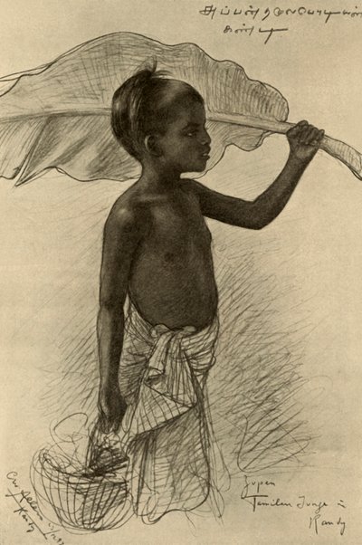 Tamil boy, Kandy, Ceylon, 1898 by Christian Wilhelm Allers