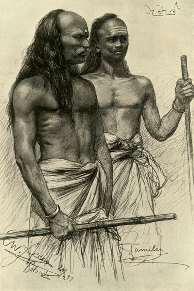 Tamil Men, Colombo, Ceylon by Christian Wilhelm Allers
