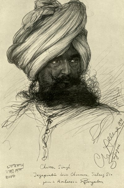 Watchman Chatter Singh, Singapore by Christian Wilhelm Allers