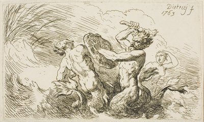Battle of the Tritons by Christian Wilhelm Ernst Dietrich