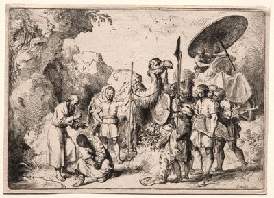 Deacon Philip Baptising the Eunich by Christian Wilhelm Ernst Dietrich