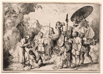 Deacon Philip Baptising the Eunuch by Christian Wilhelm Ernst Dietrich