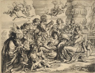 The Garden of Love (left block) by Christoffel Jegher