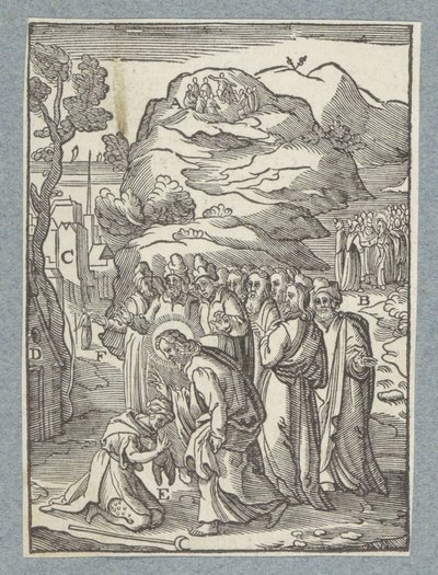 Christ Healing a Leper by Christoffel van Sichem (II)