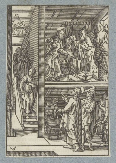 Raising of Dorcas (Tabitha) by Christoffel van Sichem (II)