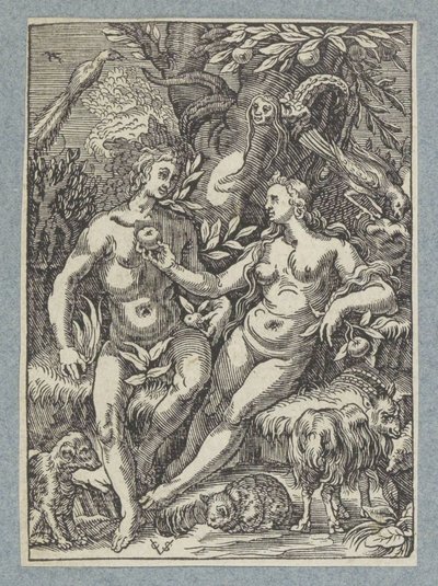 The Fall of Man with Female Serpent by Christoffel van Sichem (II)