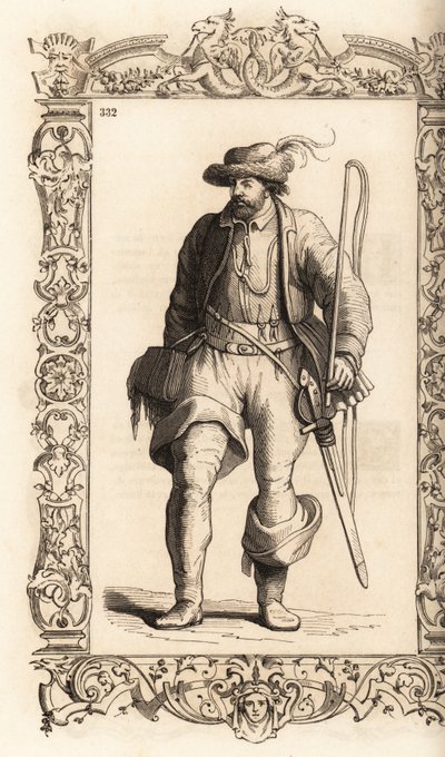Costume of a German Waggoner by Christoph Krieger