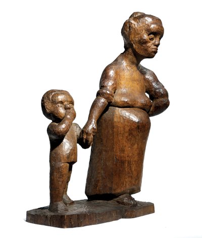Working Woman with Child by Christoph Voll
