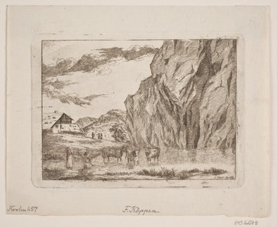 Mountain Landscape by Christopher Friederich Köppen