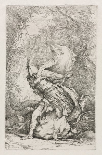 Jason and the Dragon by Christopher Richard Wynne Nevinson