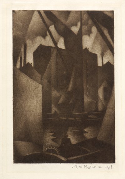 Docks by Christopher Richard Wynne Nevinson