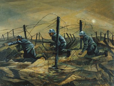 In the Trenches, 1917 by Christopher Richard Wynne Nevinson