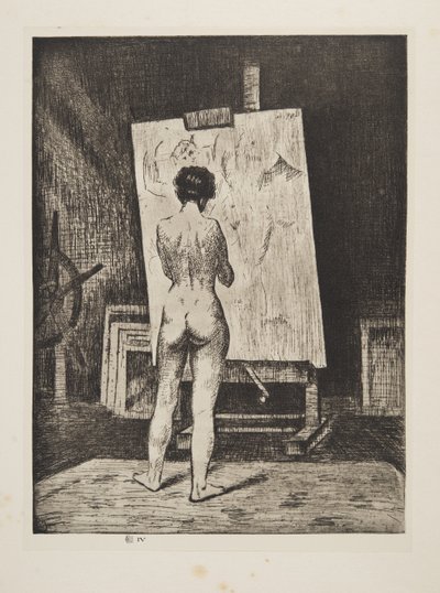 The Connoisseur, pub.1922 by Christopher Richard Wynne Nevinson