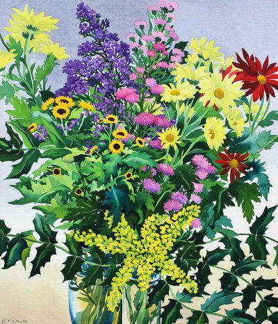 Winter Flowers and Leaves by Christopher Ryland