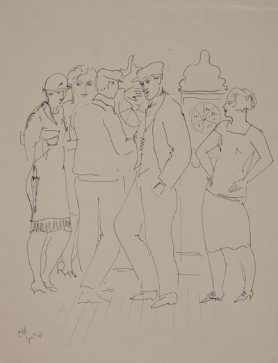 Bar at Marseilles, June 14 by Christopher Wood