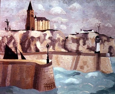 Church on the Cliff, Dieppe, 1929 by Christopher Wood