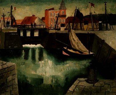 Harbour, Dieppe by Christopher Wood